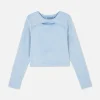 Acid Wash Long Sleeve Top