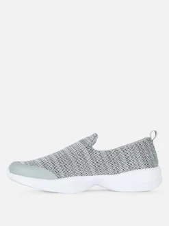 Athletic Fabric Slip On Shoe