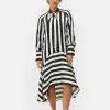 Beetlejuice X Colleen Atwood Striped Midi Dress