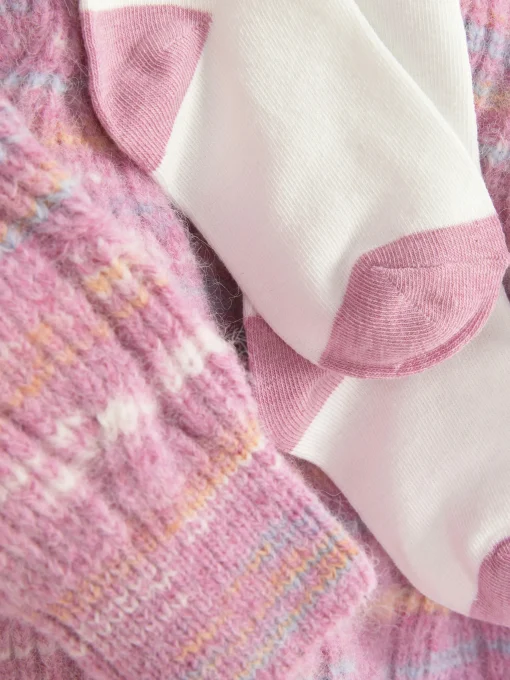 Cable Knit Sweater Dress And Tights Set
