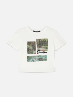 Claude Monet Graphic Cropped T-Shirt