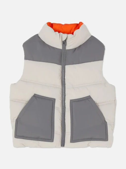 Color Block Padded Vest