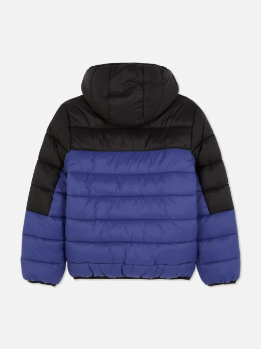 Color Block Puffer Jacket