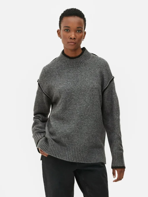 Contrast Stitch Sweater