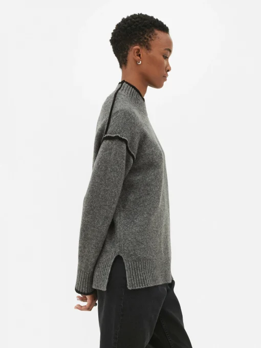 Contrast Stitch Sweater