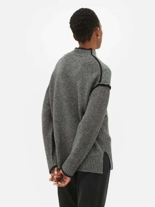 Contrast Stitch Sweater