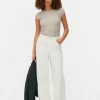 Crinkle Texture Ruched T-Shirt
