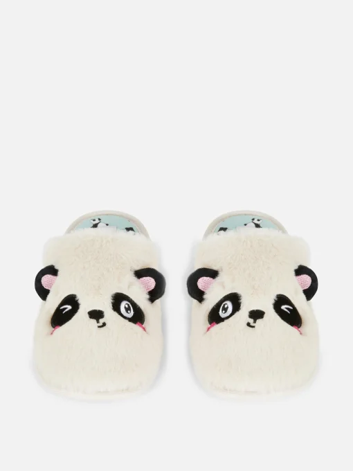 3D Panda Mule Slippers