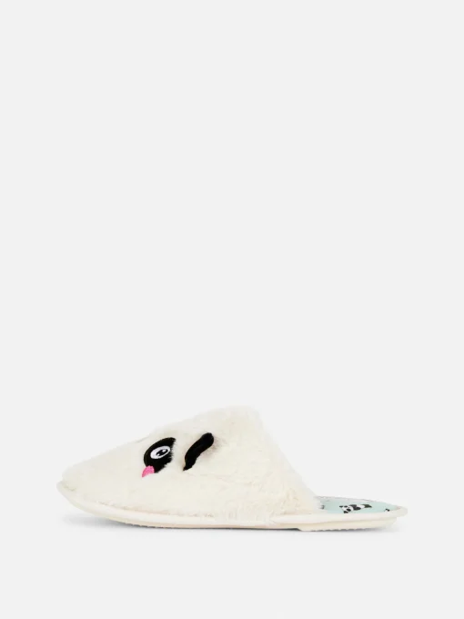 3D Panda Mule Slippers