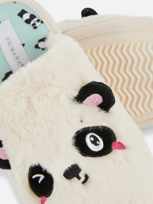 3D Panda Mule Slippers