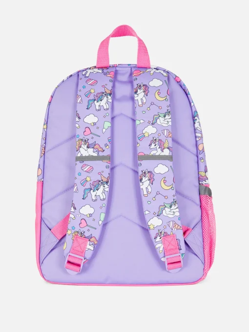 3D Unicorn Color Block Backpack