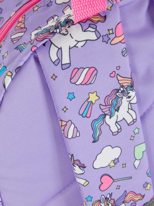 3D Unicorn Color Block Backpack