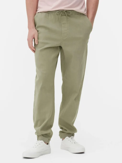 Denim Cuffed Joggers