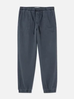 Denim Drawstring Joggers