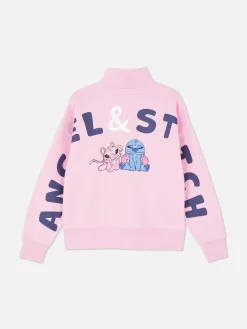 Disney’s Stitch And Angel Half-Zip Pullover