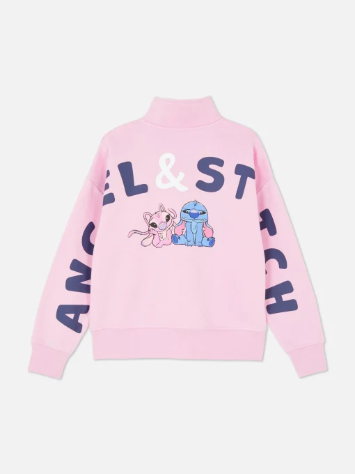 Disney’s Stitch And Angel Half-Zip Pullover