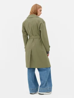Double-Breasted Belted Trench