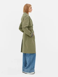 Double-Breasted Belted Trench