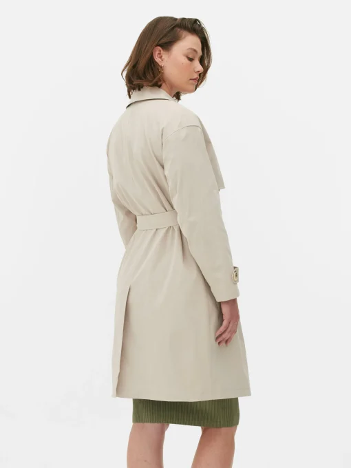 Double-Breasted Belted Trench