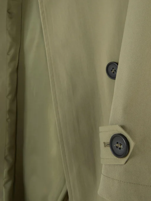 Double-Breasted Belted Trench