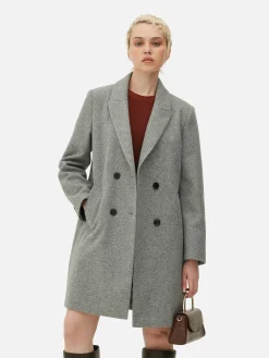 Double-Breasted Twill Coat