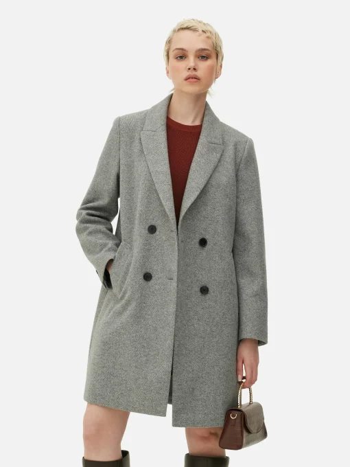 Double-Breasted Twill Coat