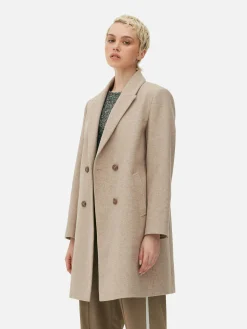 Double-Breasted Twill Coat
