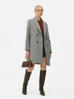 Double-Breasted Twill Coat
