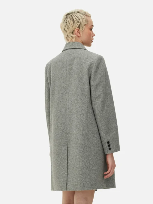 Double-Breasted Twill Coat