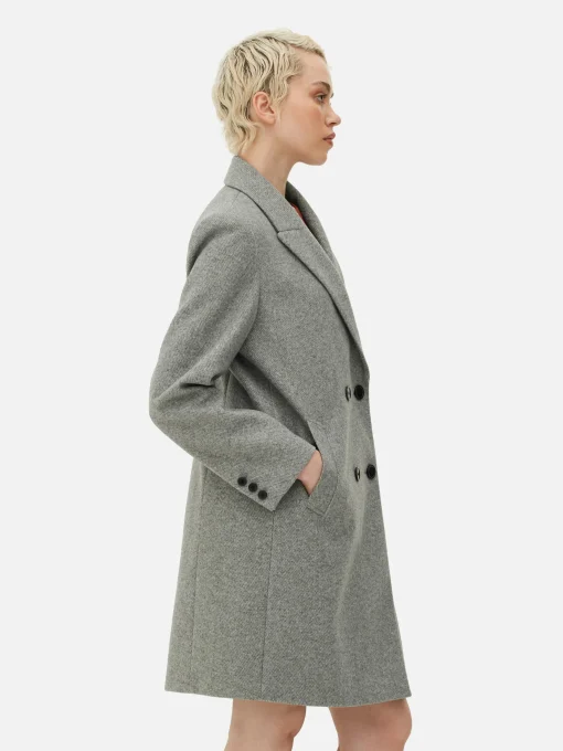 Double-Breasted Twill Coat