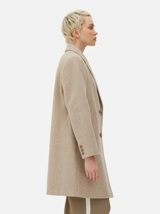 Double-Breasted Twill Coat