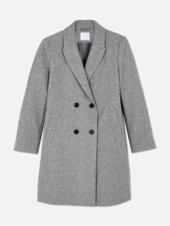 Double-Breasted Twill Coat