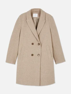Double-Breasted Twill Coat