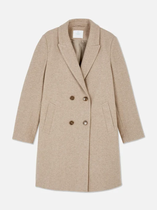 Double-Breasted Twill Coat