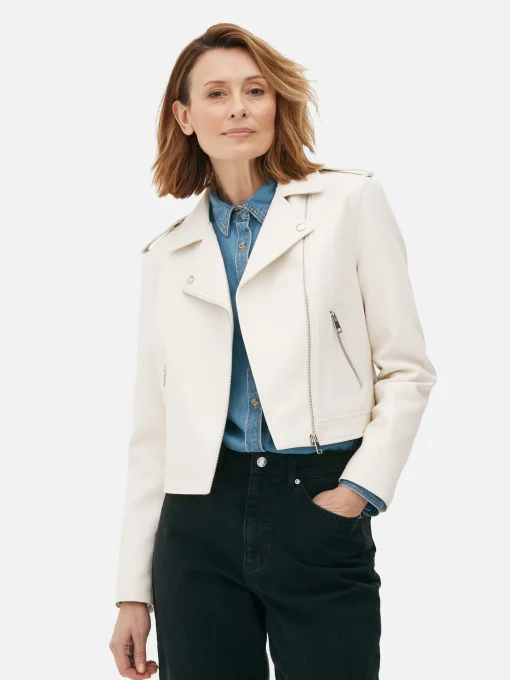 Essential Faux Leather Biker Jacket
