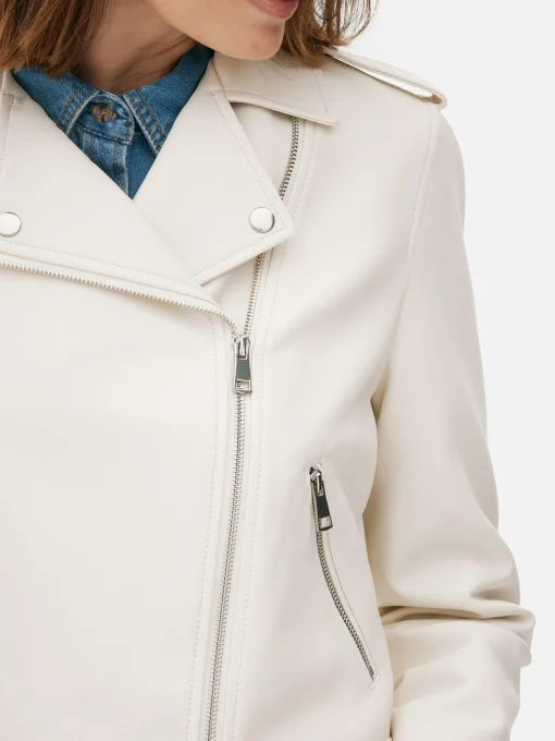 Essential Faux Leather Biker Jacket