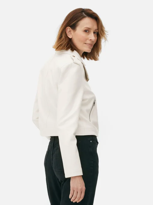 Essential Faux Leather Biker Jacket