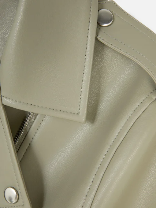 Essential Faux Leather Biker Jacket