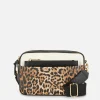 Faux Croc Double Zip Camera Bag