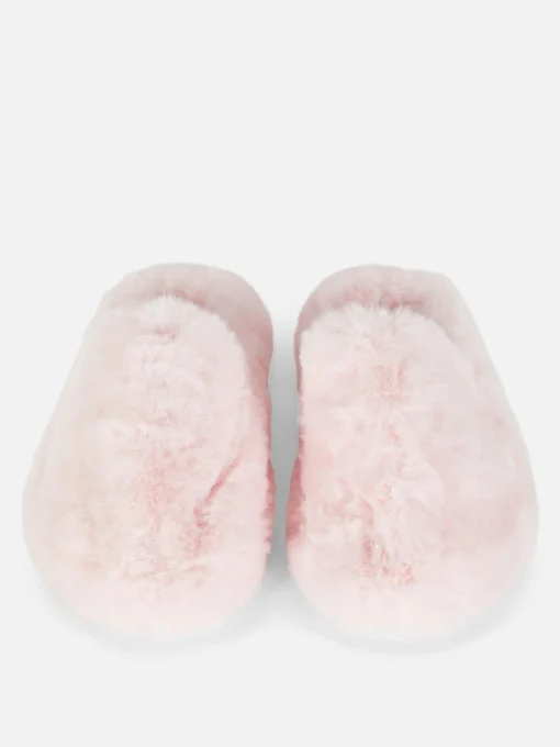 Faux Fur Mule Slippers