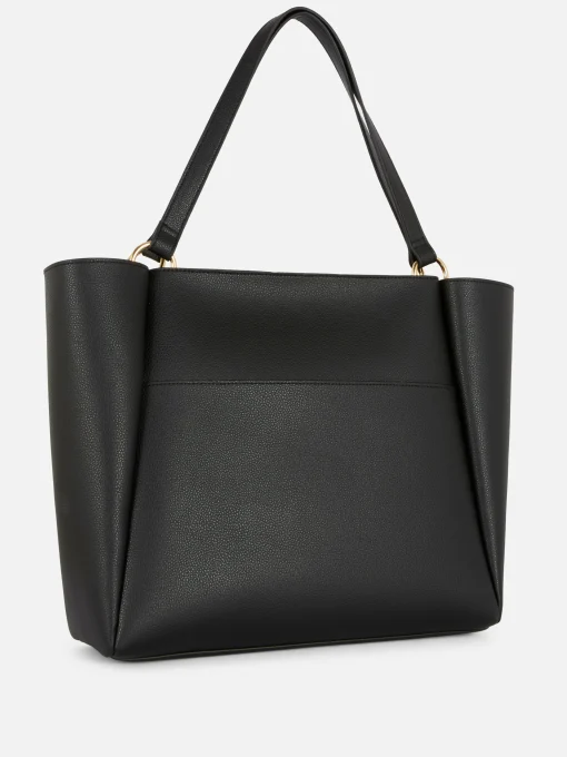 Faux Leather Shopper