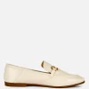 Faux Leather Snaffle Loafers