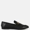Faux Leather Snaffle Loafers