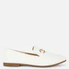 Faux Leather Snaffle Loafers