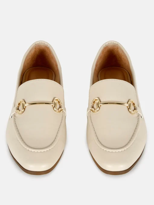 Faux Leather Snaffle Loafers
