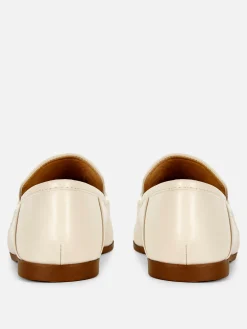 Faux Leather Snaffle Loafers