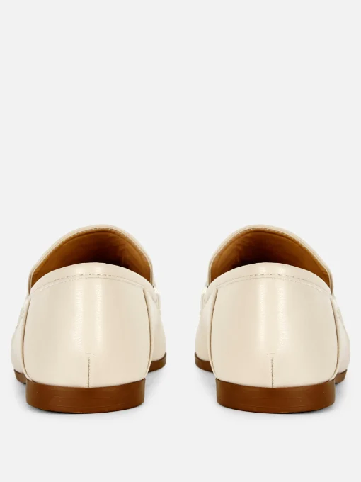 Faux Leather Snaffle Loafers