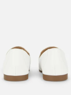 Faux Leather Snaffle Loafers