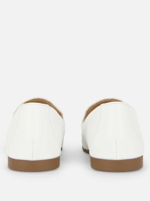 Faux Leather Snaffle Loafers