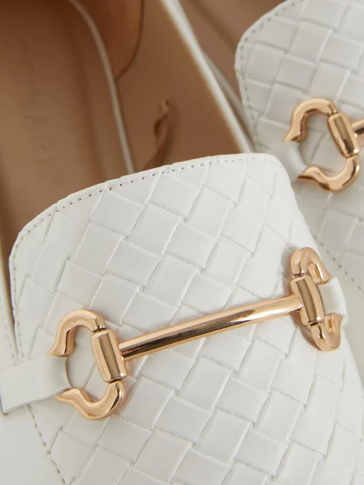 Faux Leather Snaffle Loafers